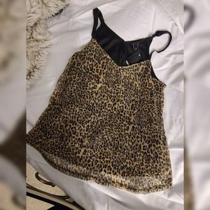 Torrid Leopard Cami Sparkle Swing Tank 00x